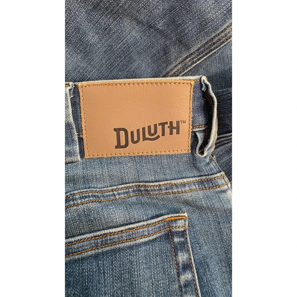 Duluth Trading Co Ballroom Double Flex Jeans Mens 36x32 Relaxed Fit Blue Denim
